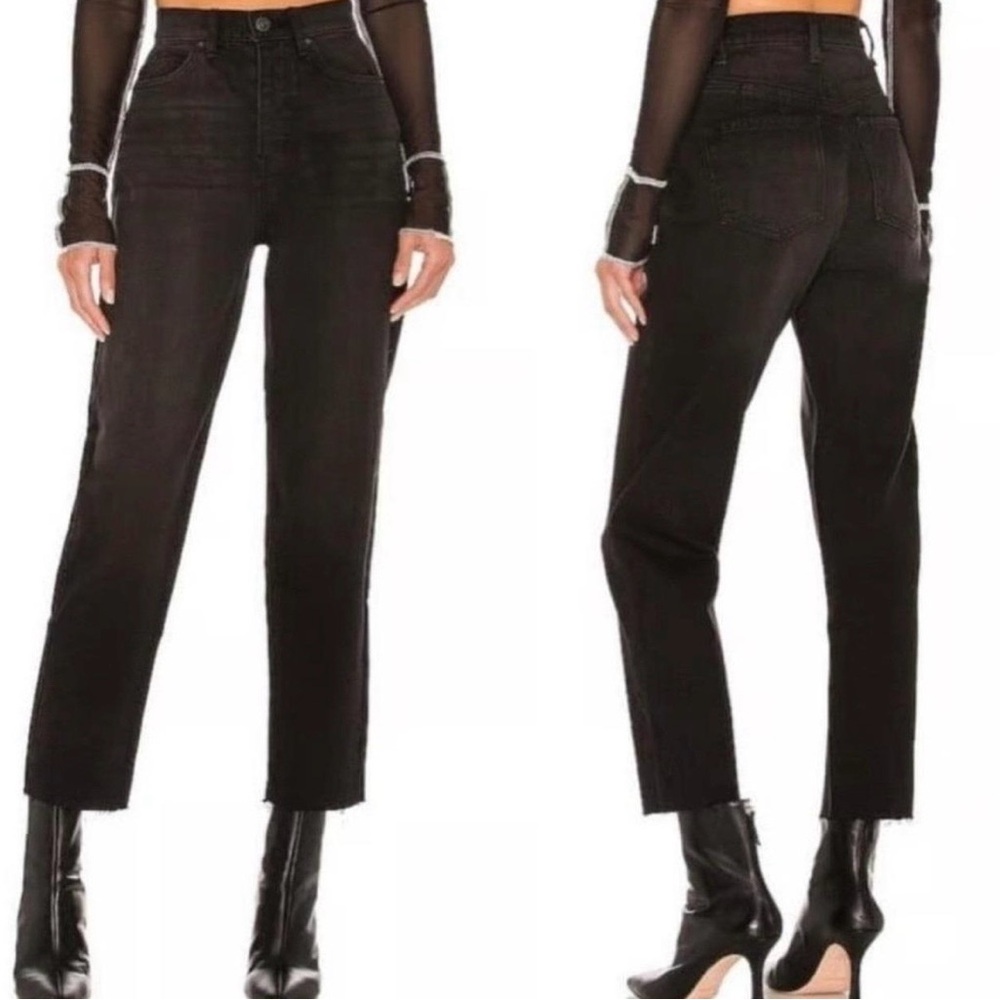 We The Free Black/Gray Georgine High Waist Jeans, Size 27